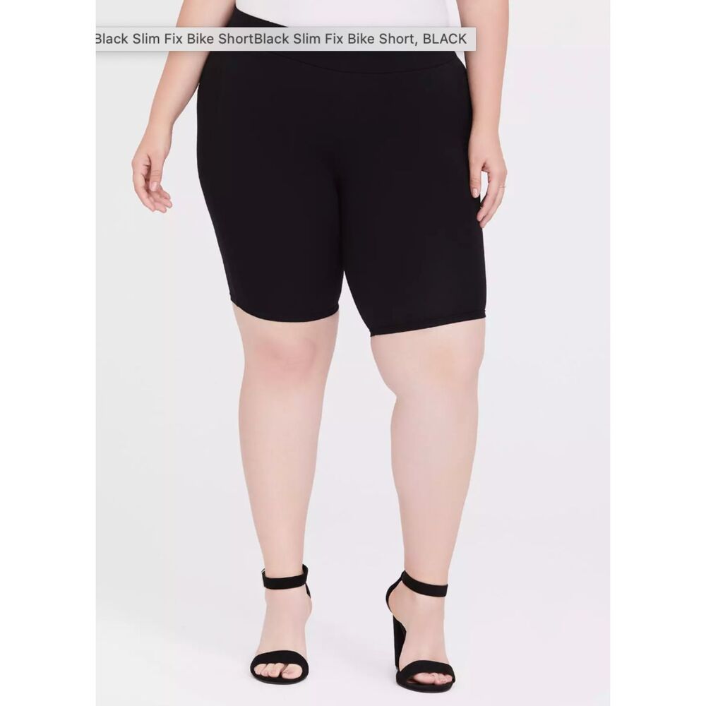 Torrid Black Slim Fix 9 in Bike Shorts size 1X GUC